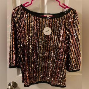 Sequin blouse small